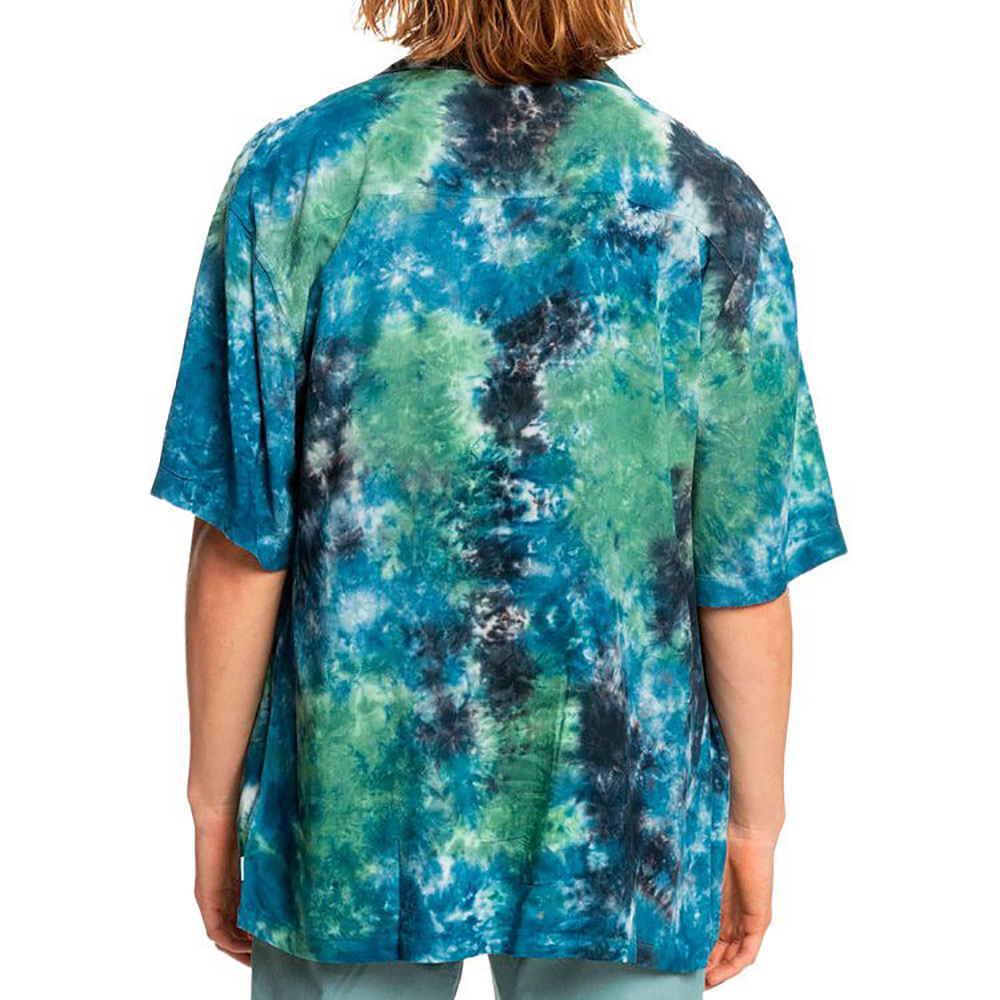 Custom Button Up Short Sleeves Tie Dye Shirts